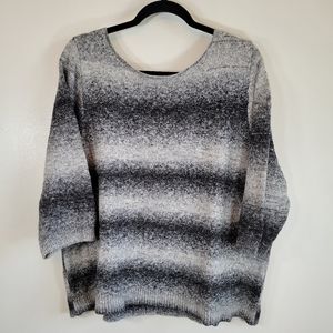 Lane Bryant NWT Gray Black Ombre Sweater 22/24